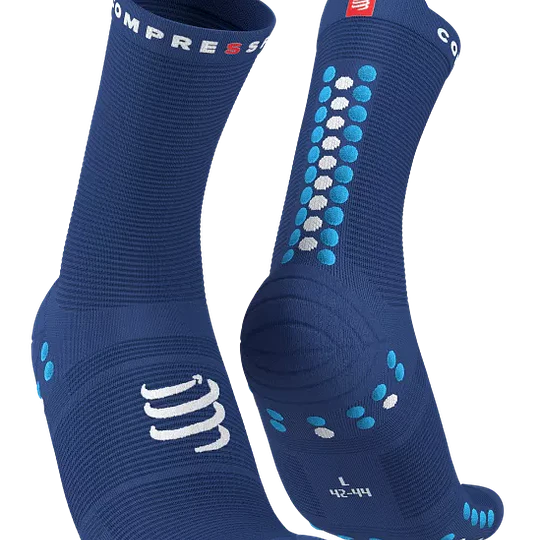 Pro Racing Socks v4.0 Run High SODALITE/FLUO BLUE