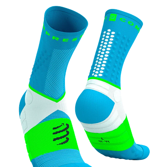 Ultra Trail Socks V2.0 Norse - Blue/Neon Green