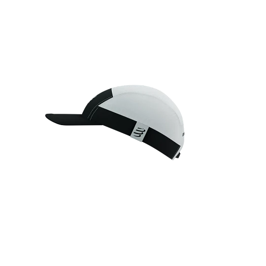 5 Panel Light Cap - White/Black