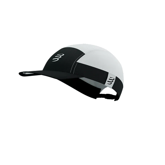 5 Panel Light Cap - White/Black