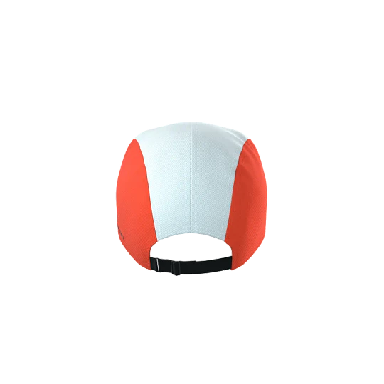 5 Panel Cap Star - White/Tigerlily