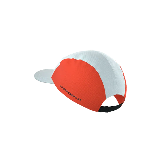 5 Panel Cap Star - White/Tigerlily