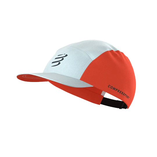 5 Panel Cap Star - White/Tigerlily