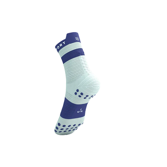Pro Racing Socks V4.0 Run High - Star White/Orient Blue