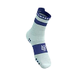 Pro Racing Socks V4.0 Run High - Star White/Orient Blue