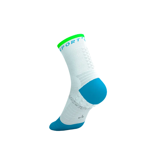 Pro Marathon Socks V2.0 - White-Norse Blue-Neon Green