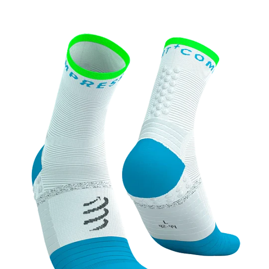 Pro Marathon Socks V2.0 - White-Norse Blue-Neon Green