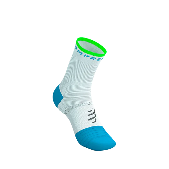 Pro Marathon Socks V2.0 - White-Norse Blue-Neon Green