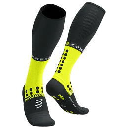 Full Socks Winter Run - Black/Safe Yellow
