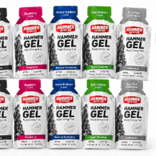 Pack X 10 Geles surtidos + Enduro Fizz- Hammer Nutrition