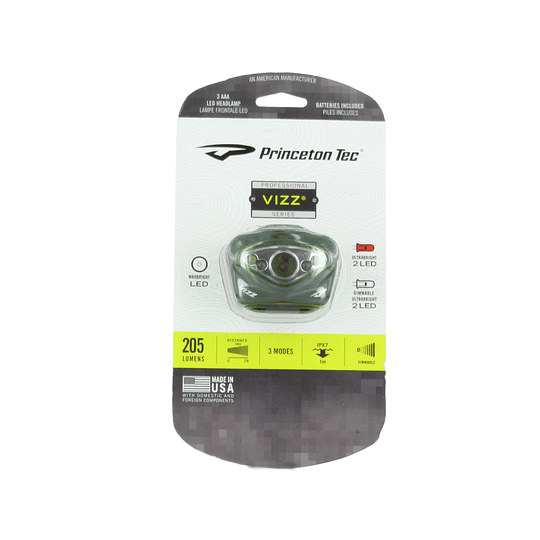 Linterna Frontal Vizz - Princeton Tec - 205 lúmenes