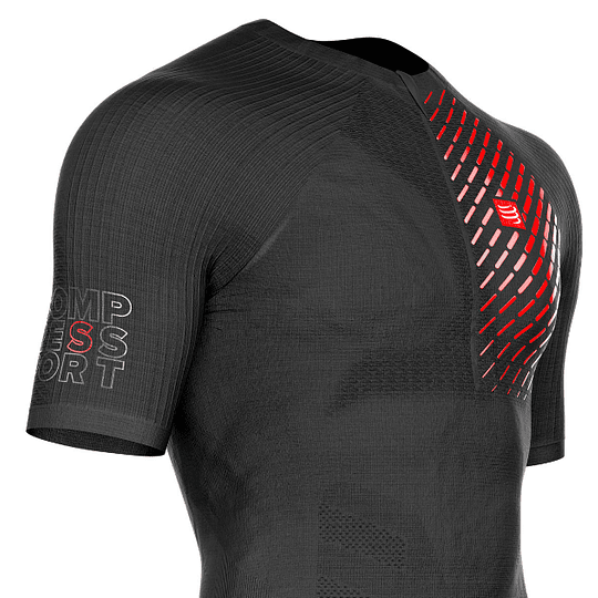 Trail Running Postural SS Black Top Compressport