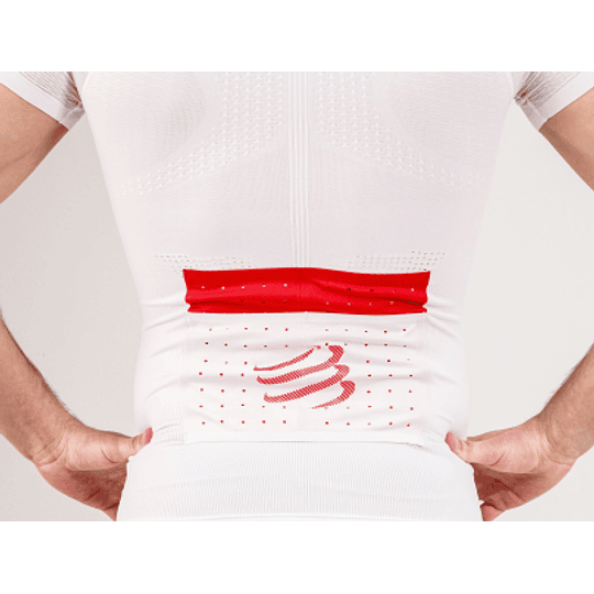 Trail Running Postural SS White Top Compressport