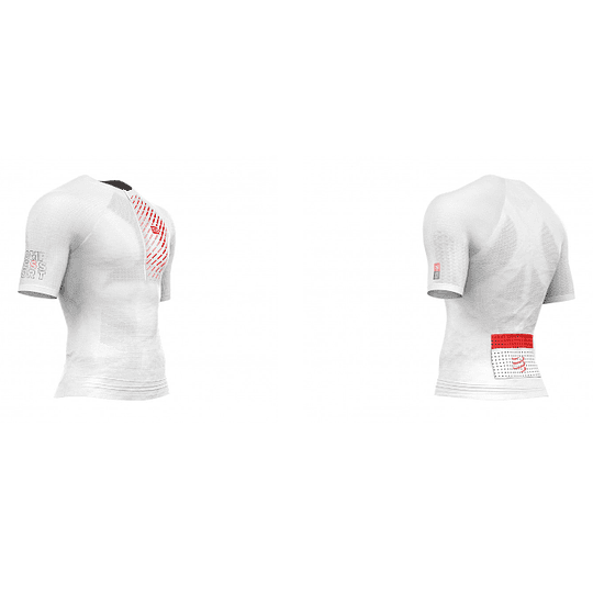 Trail Running Postural SS White Top Compressport