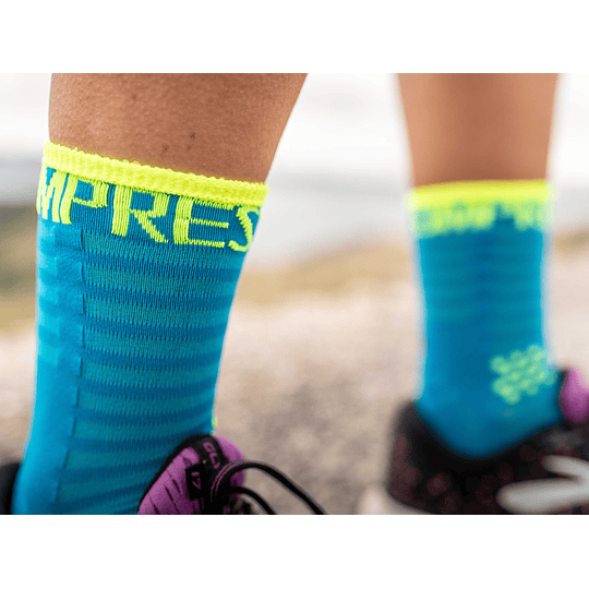 Calcetín Run High Ultralight Fluo/Blue - NEW 