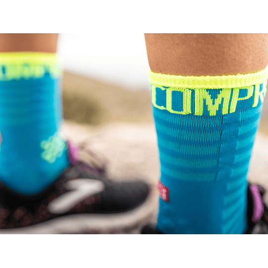 Calcetín Run High Ultralight Fluo/Blue - NEW 