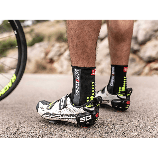 Calcetín BIKE High V3 - Negro/Amarillo - NEW