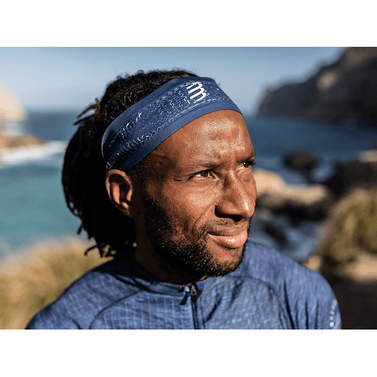 Headband On/Off Compressport Azul/Lima - NEW