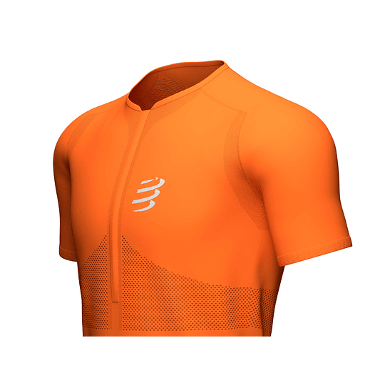 Trail Half-Zip Fitted SS Top Cúrcuma - NEW