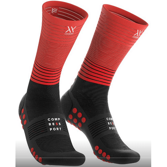 Socks MID Negro/Rojo -NEW 