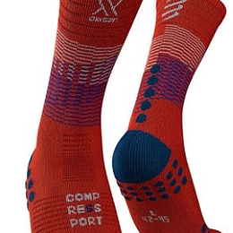 Socks MID Negro/Blood Orange -NEW 