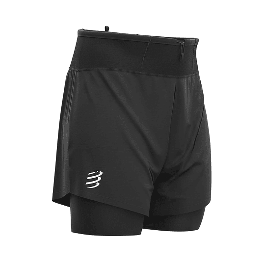 TRAIL 2 EN 1 SHORT NEGRO - NEW