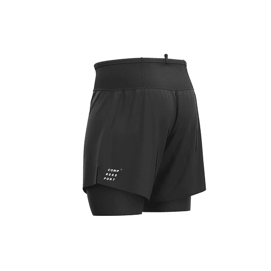 TRAIL 2 EN 1 SHORT NEGRO - NEW