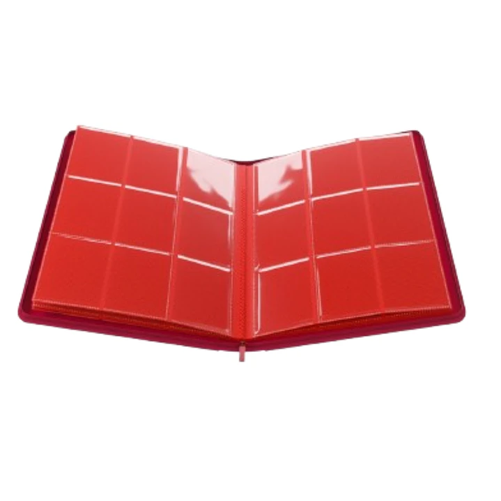 CARPETA ESSENTIAL LINE ZIP-UP ALBUM 18 POCKET RED - GAMEGENIC 2