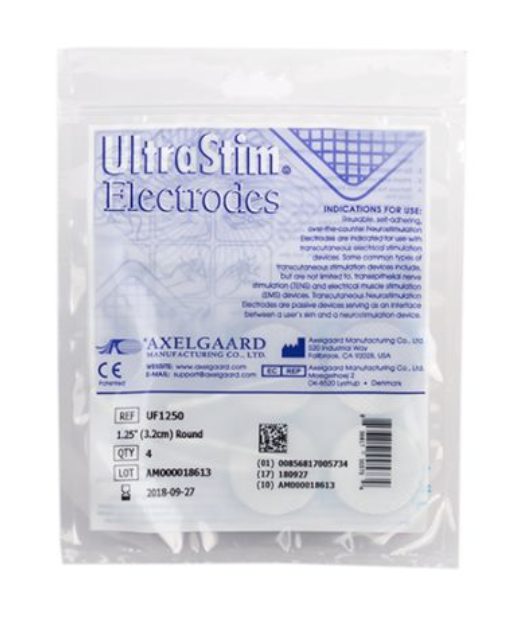 Electrodos UltraStim® 3.2cm de diámetro, pack 4u