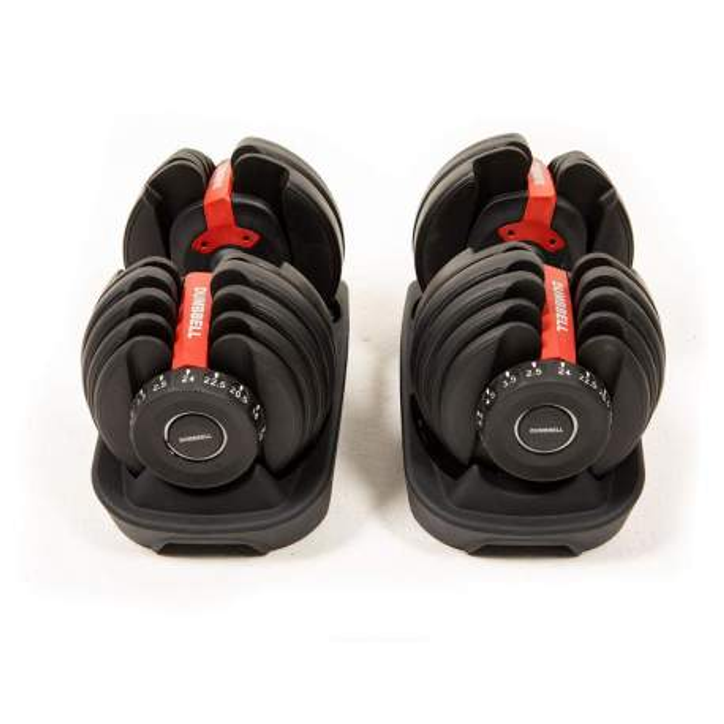 Adjustable Dumbbells (2 Units) + Support. From 5Lb to 52.5Lb. 5