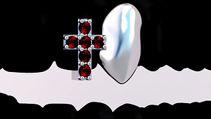 Colmillo + Cruz con Circones