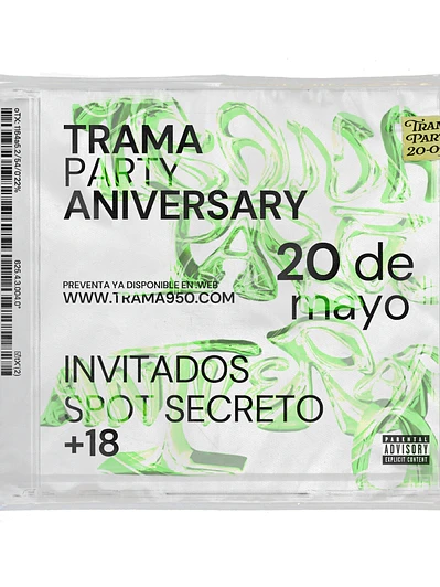 TRAMA PARTY ANNIVERSARY — ENTRADA VIP (PREVENTA 1)
