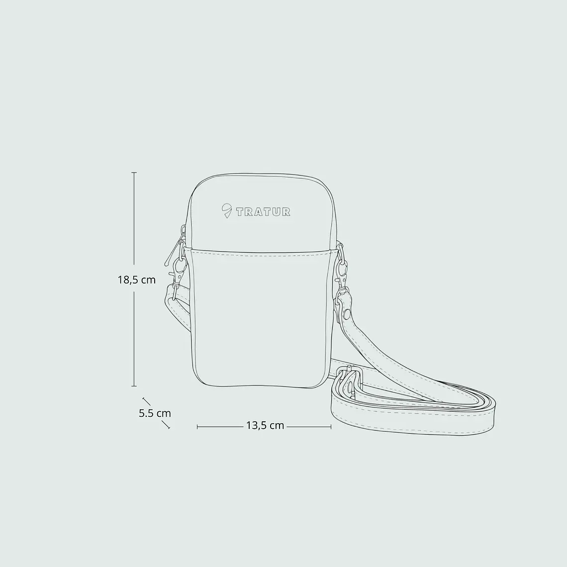 Cartera de Cuero Canela 7