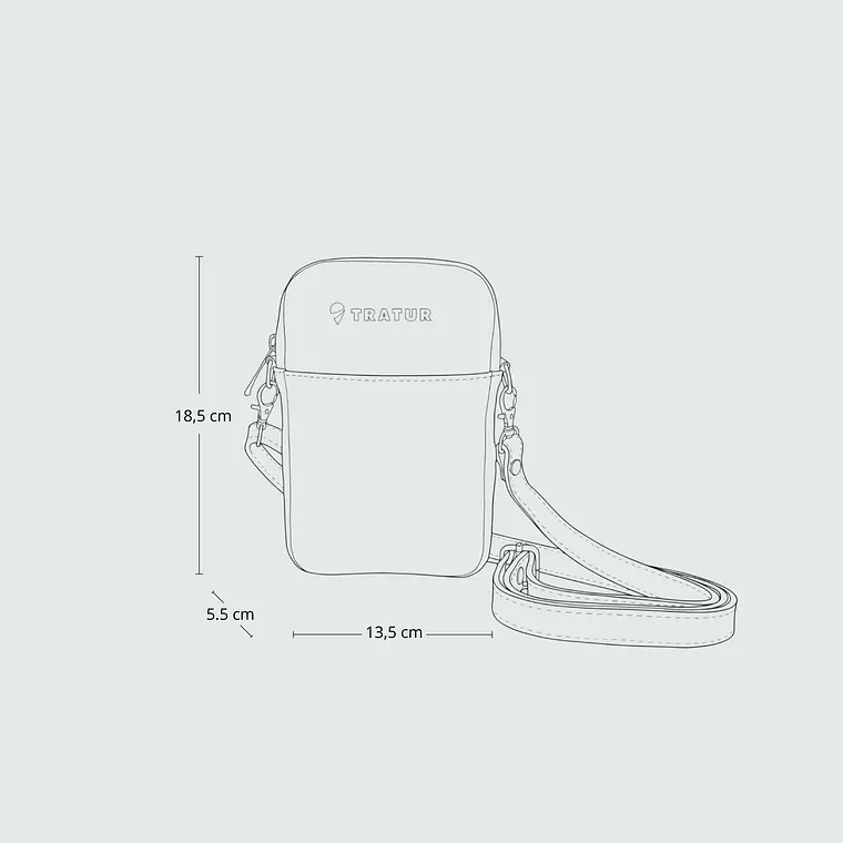 Cartera de Cuero Canela 7