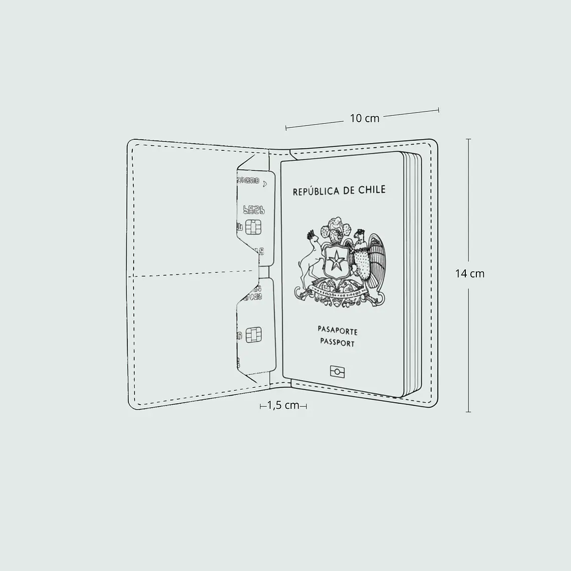 Porta Pasaporte 8