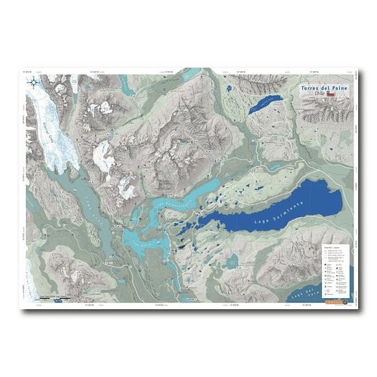 Mapa Trekking Torres Del Paine