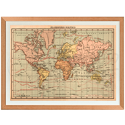Mapa mundi 1940 XL pineable marco Mañio 