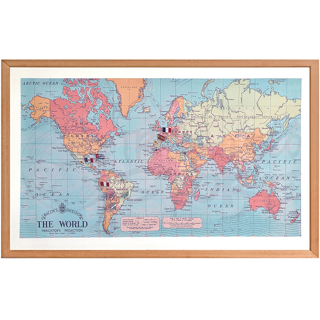 Mapa mundi pineable XL marco Mañio