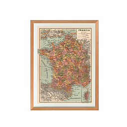 Mapa político Francia pineable