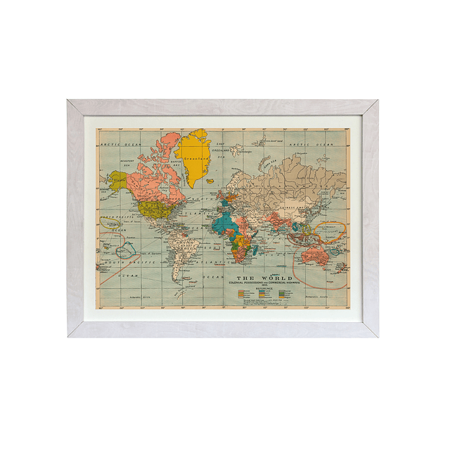 Mapa mundi 1910 pineable marco Mañio