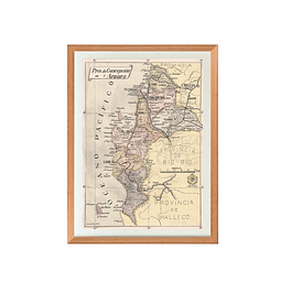 Mapa pineable antigua provincia de Concepción y Arauco