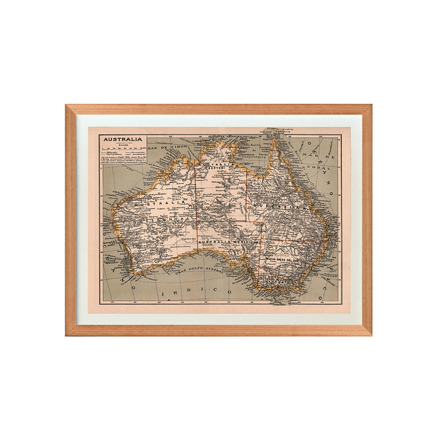 Mapa Politico Australia pineable