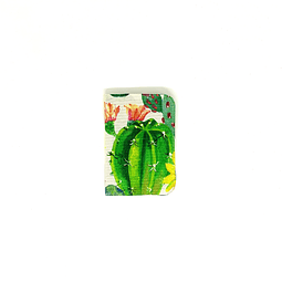 Porta pasaporte tela "cactus" 
