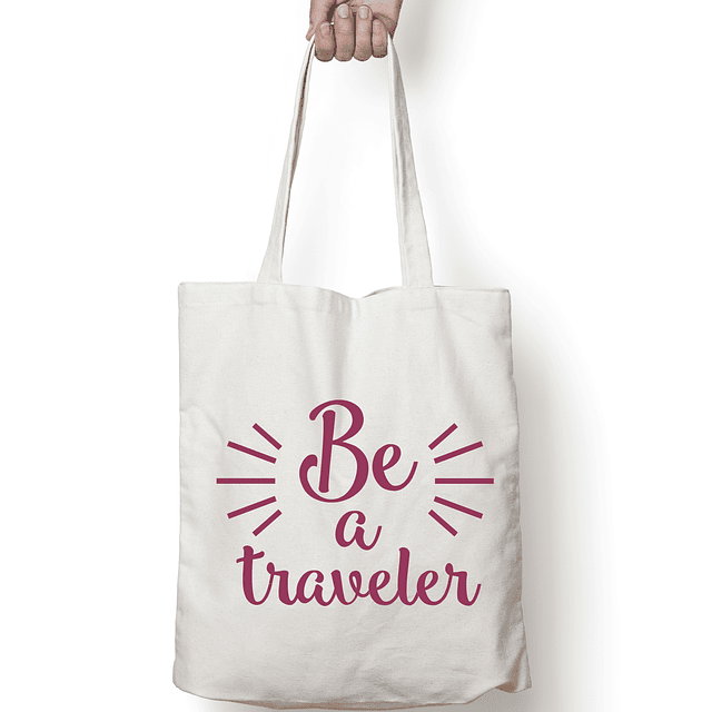 Totebag frase "Be a traveler"