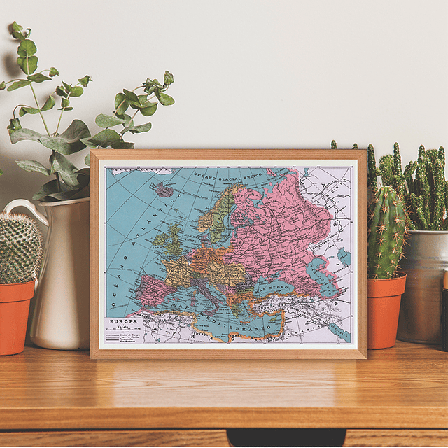 Mapa pineable Europa fines siglo XIX