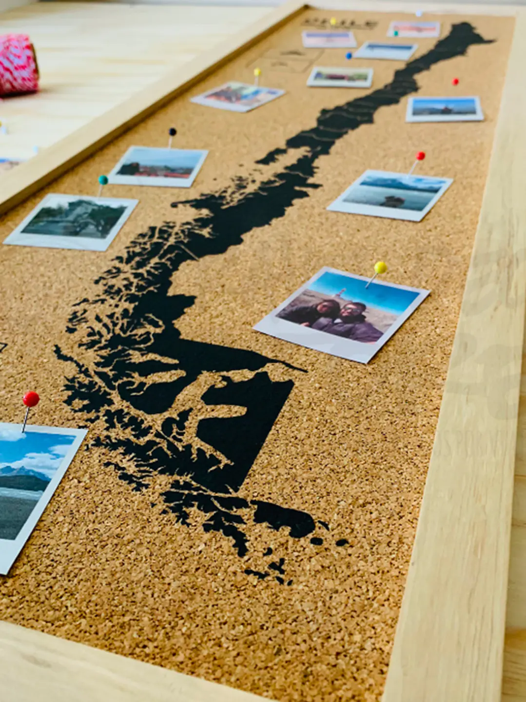 Mapa Chile lamina de corcho Travel Deco Store 6