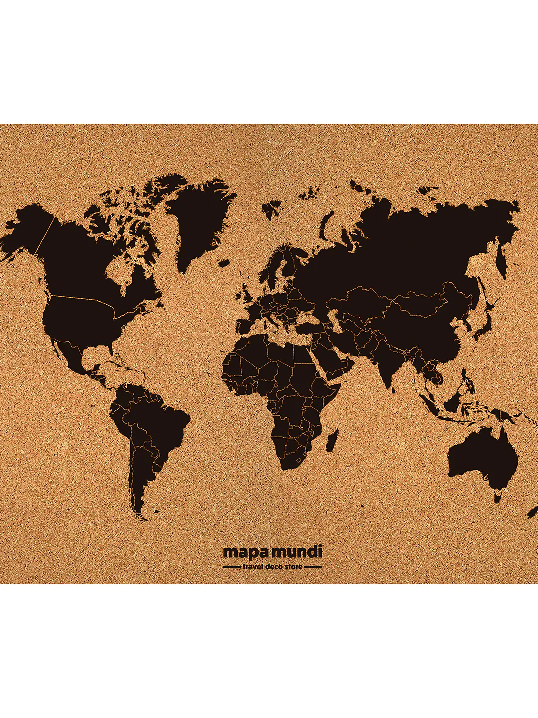Mapa mundi lamina de corcho Travel Deco Store 1