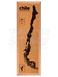 Mapa pineable Chile de corcho con regiones Travel Deco Store - Miniatura 1