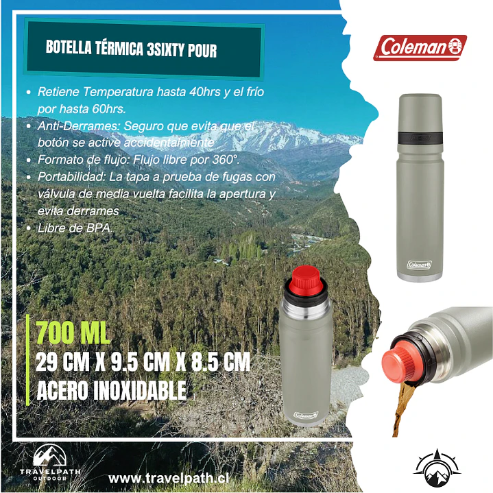 Botella Térmica 3Sixty Pour 2