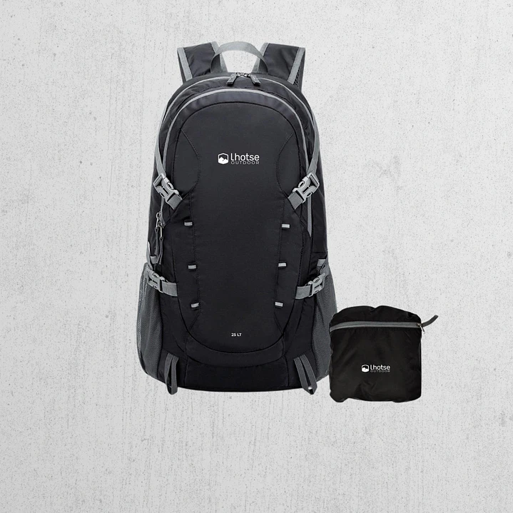Mochila Outdoor Lhotse Plegable 25Lt Negra 1